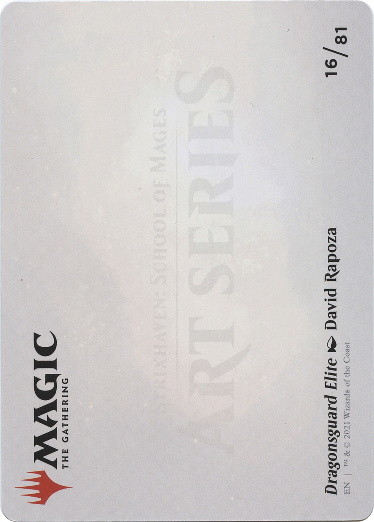 Dragonsguard Elite // Dragonsguard Elite (ASTX-016) - Strixhaven Art Series (Borderless) Foil - Premium MTG Single from Wizards of the Coast - Just $0! Shop now at Game Crave Tournament Store