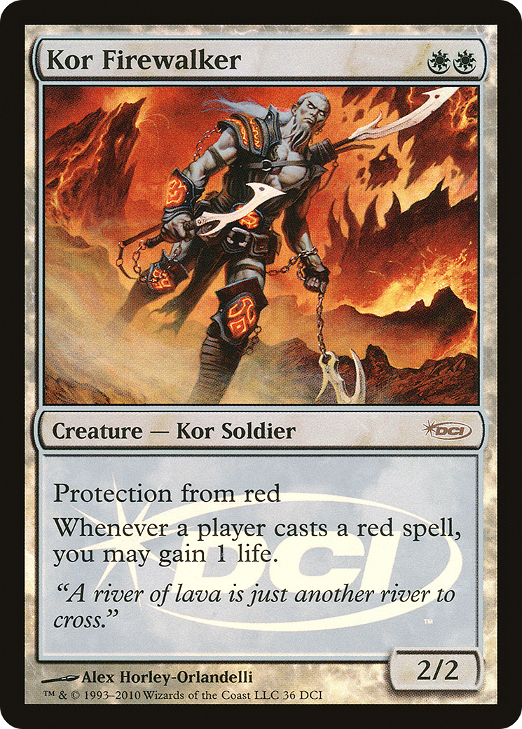 Kor Firewalker (PDCI-036) - DCI Promos Foil - Premium MTG Single from Wizards of the Coast - Just $0.79! Shop now at Game Crave Tournament Store