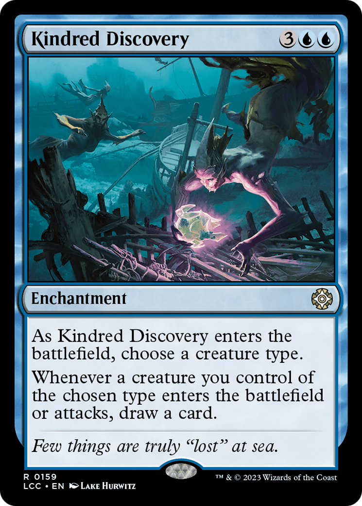 Kindred Discovery (LCC-159) - The Lost Caverns of Ixalan Commander - Premium MTG Single from Wizards of the Coast - Just $1.28! Shop now at Game Crave Tournament Store