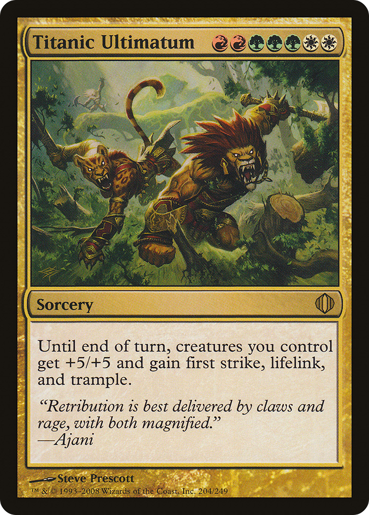 Titanic Ultimatum (ALA-204) - Shards of Alara - Premium MTG Single from Wizards of the Coast - Just $2.21! Shop now at Game Crave Tournament Store