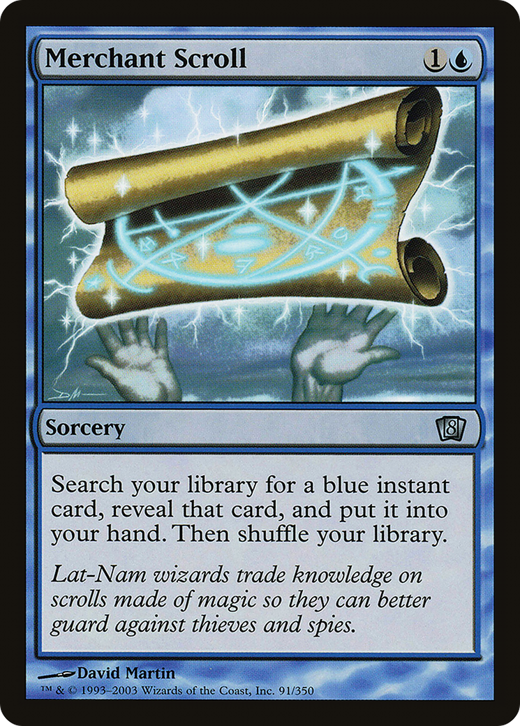 Merchant Scroll (8ED-91★) - Eighth Edition Foil - Premium MTG Single from Wizards of the Coast - Just $10.43! Shop now at Game Crave Tournament Store