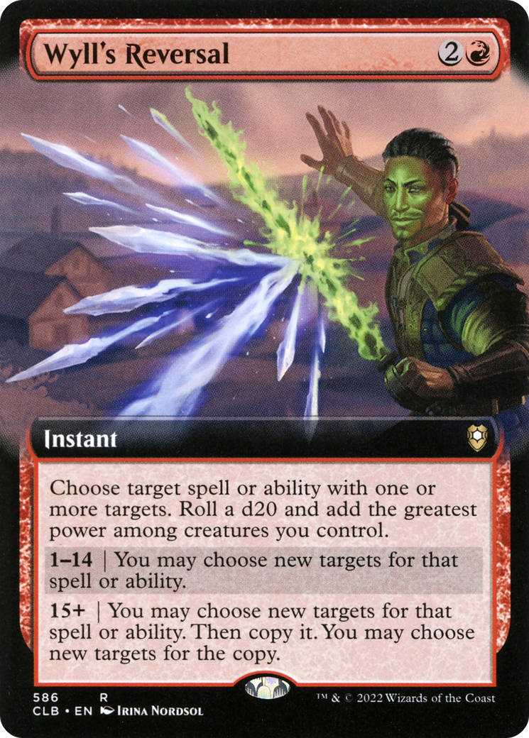 Wyll's Reversal (CLB-586) - Commander Legends: Battle for Baldur's Gate: (Extended Art) - Premium MTG Single from Wizards of the Coast - Just $1.14! Shop now at Game Crave Tournament Store