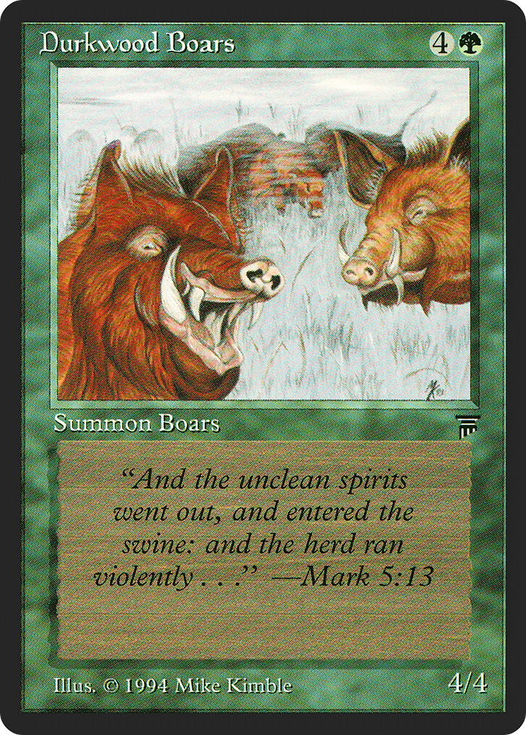 Durkwood Boars (LEG-182) - Legends - Premium MTG Single from Wizards of the Coast - Just $0.08! Shop now at Game Crave Tournament Store