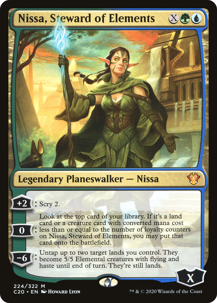 Nissa, Steward of Elements (C20-224) - Commander 2020 - Premium MTG Single from Wizards of the Coast - Just $0.08! Shop now at Game Crave Tournament Store