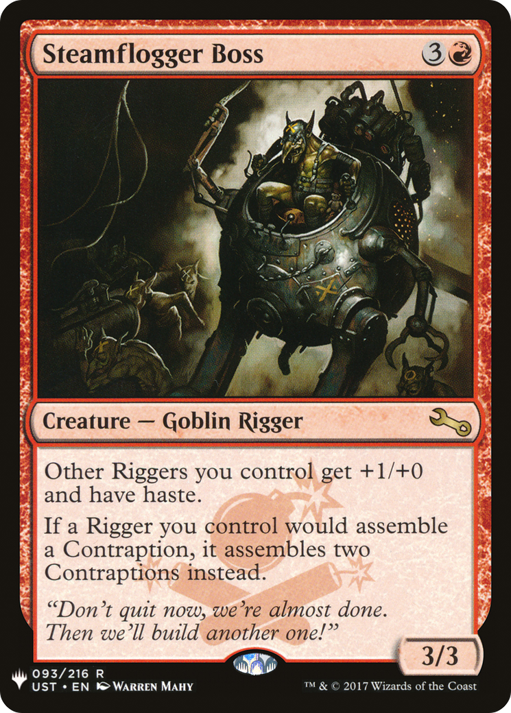 Steamflogger Boss (MB1-1069) - Mystery Booster - Premium MTG Single from Wizards of the Coast - Just $0.08! Shop now at Game Crave Tournament Store