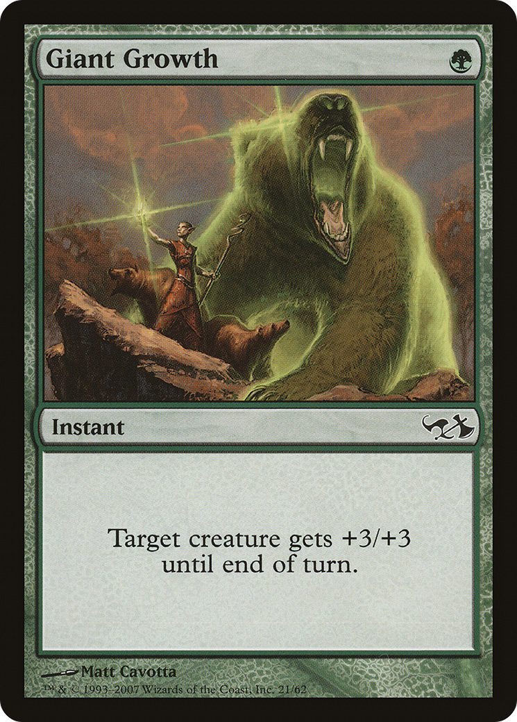 Giant Growth (DD1-021) - Duel Decks: Elves vs. Goblins - Premium MTG Single from Wizards of the Coast - Just $0.08! Shop now at Game Crave Tournament Store