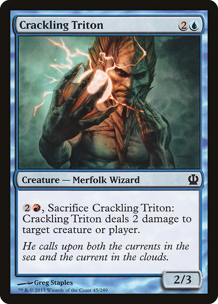 Crackling Triton (THS-045) - Theros - Premium MTG Single from Wizards of the Coast - Just $0.08! Shop now at Game Crave Tournament Store