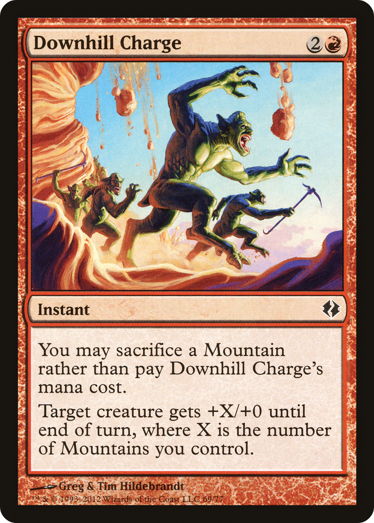 Downhill Charge (DDI-069) - Duel Decks: Venser vs. Koth - Premium MTG Single from Wizards of the Coast - Just $0.25! Shop now at Game Crave Tournament Store