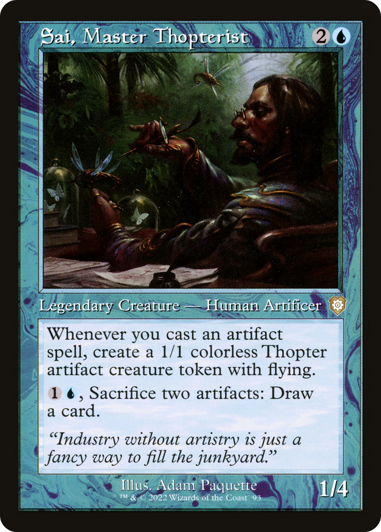 Sai, Master Thopterist (BRC-093) - The Brothers' War Commander - Premium MTG Single from Wizards of the Coast - Just $0.16! Shop now at Game Crave Tournament Store