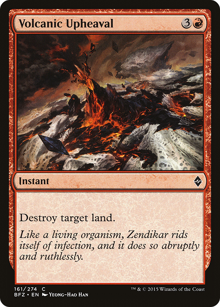 Volcanic Upheaval (BFZ-161) - Battle for Zendikar - Premium MTG Single from Wizards of the Coast - Just $0.25! Shop now at Game Crave Tournament Store