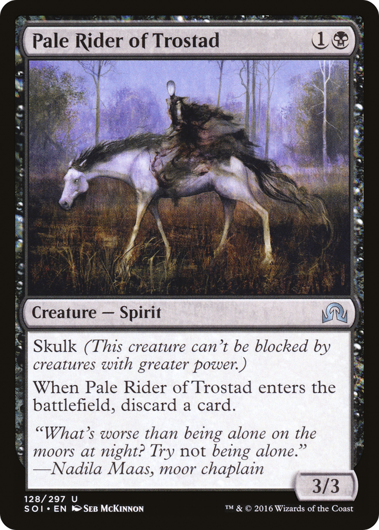 Pale Rider of Trostad (SOI-128) - Shadows over Innistrad Foil - Premium MTG Single from Wizards of the Coast - Just $0.08! Shop now at Game Crave Tournament Store
