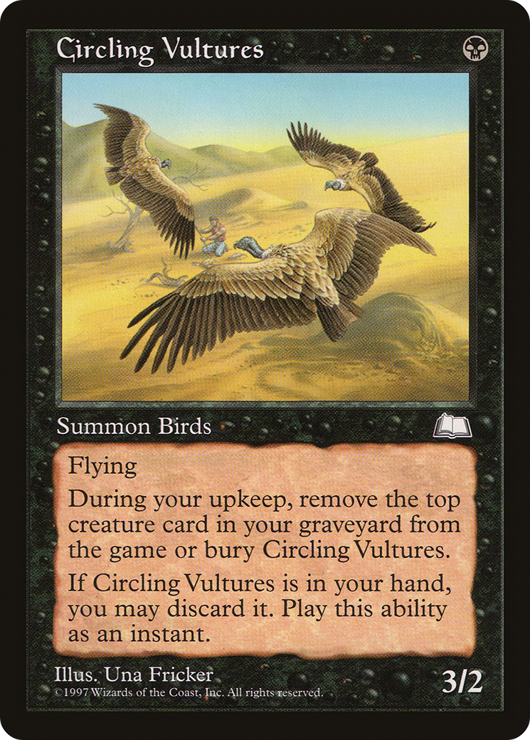Circling Vultures (WTH-064) - Weatherlight - Premium MTG Single from Wizards of the Coast - Just $0.08! Shop now at Game Crave Tournament Store