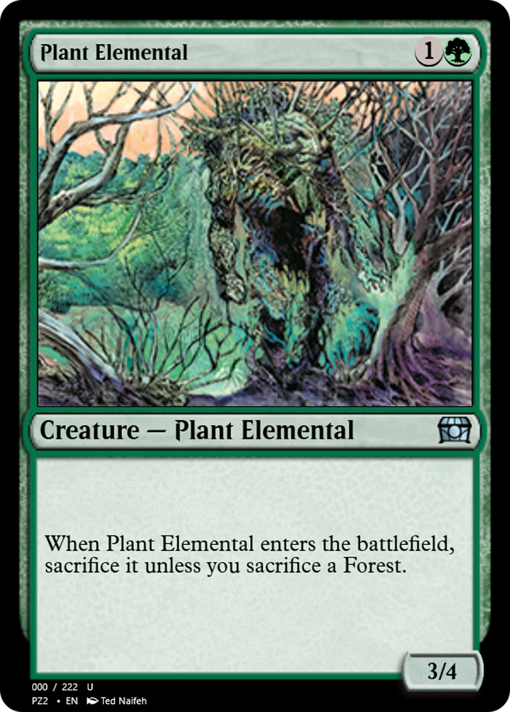 Plant Elemental (PZ2-65825) - Treasure Chest - Premium MTG Single from Wizards of the Coast - Just $0! Shop now at Game Crave Tournament Store