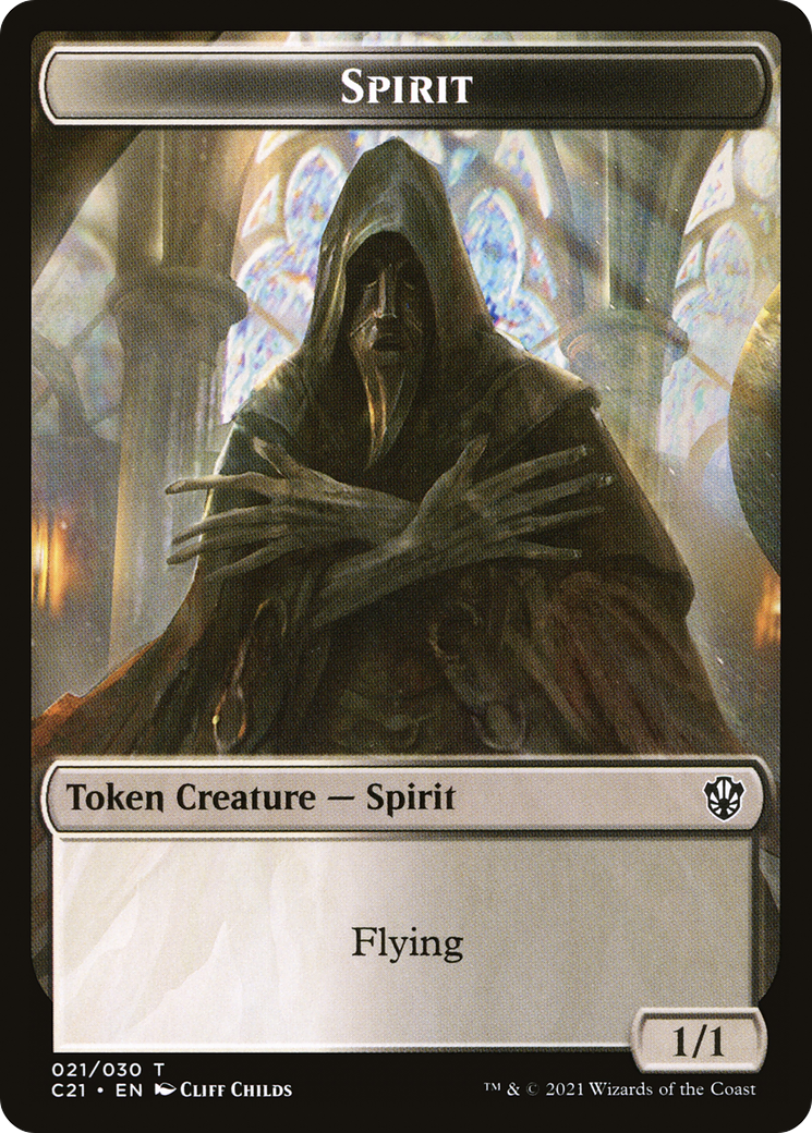 Spirit (TC21-021) - Commander 2021 Tokens - Premium MTG Single from Wizards of the Coast - Just $0! Shop now at Game Crave Tournament Store