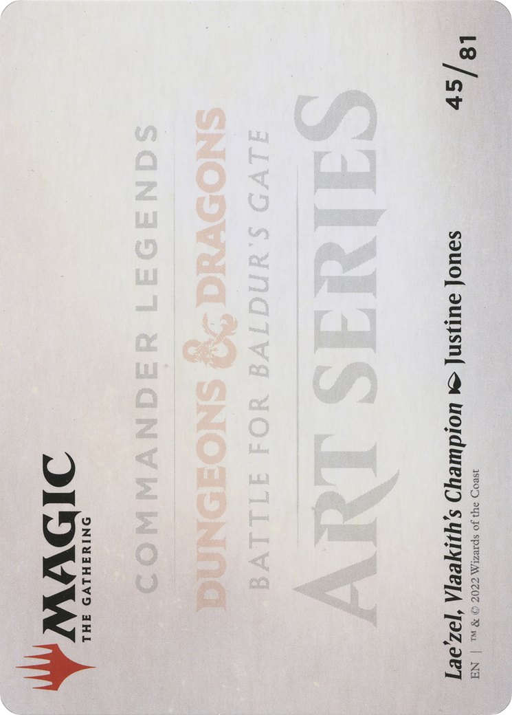 Lae'zel, Vlaakith's Champion // Lae'zel, Vlaakith's Champion (ACLB-045) - Battle for Baldur's Gate Art Series (Borderless) Foil - Premium MTG Single from Wizards of the Coast - Just $0! Shop now at Game Crave Tournament Store