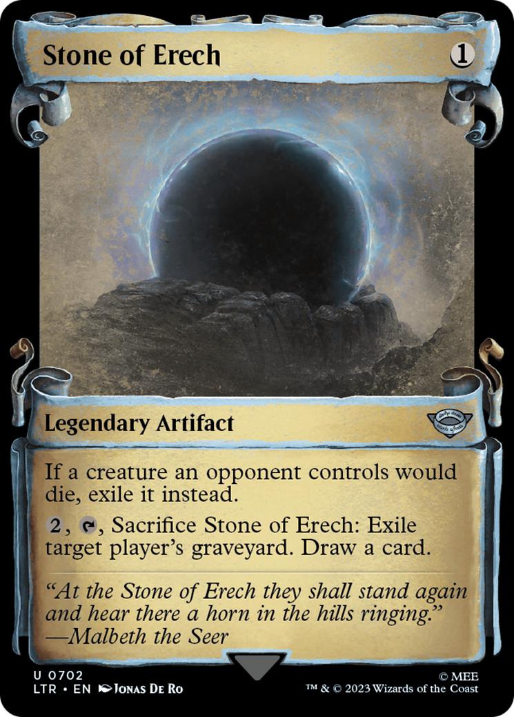 Stone of Erech (LTR-702) - The Lord of the Rings: Tales of Middle-earth: (Showcase) Foil - Premium MTG Single from Wizards of the Coast - Just $0.29! Shop now at Game Crave Tournament Store