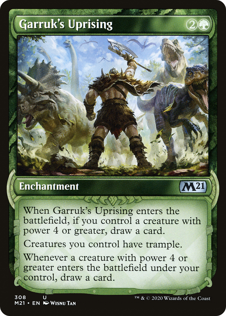 Garruk's Uprising (M21-308) - Core Set 2021: (Showcase) - Premium MTG Single from Wizards of the Coast - Just $0.11! Shop now at Game Crave Tournament Store