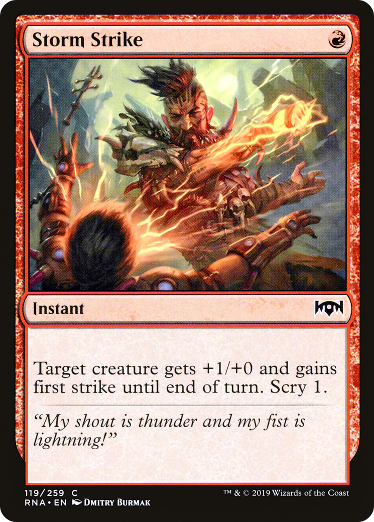 Storm Strike (RNA-119) - Ravnica Allegiance - Premium MTG Single from Wizards of the Coast - Just $0.08! Shop now at Game Crave Tournament Store