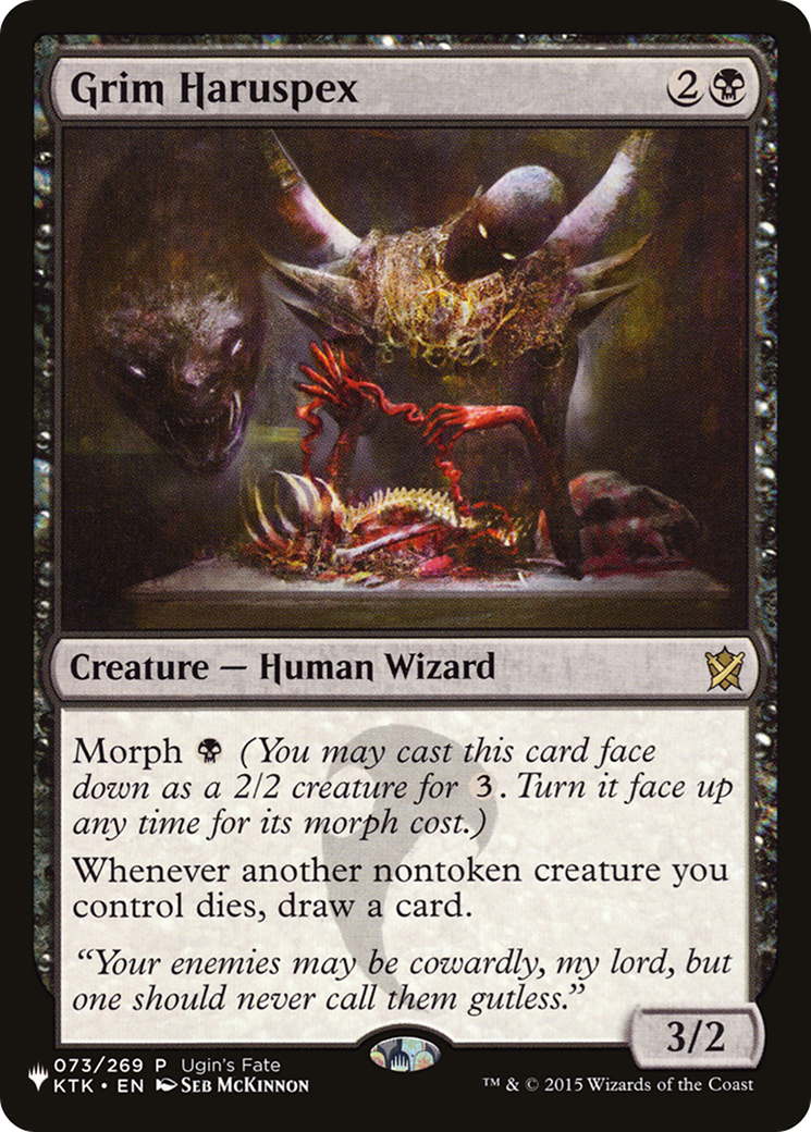 Grim Haruspex (PLIST-099) - The List - Premium MTG Single from Wizards of the Coast - Just $1.10! Shop now at Game Crave Tournament Store