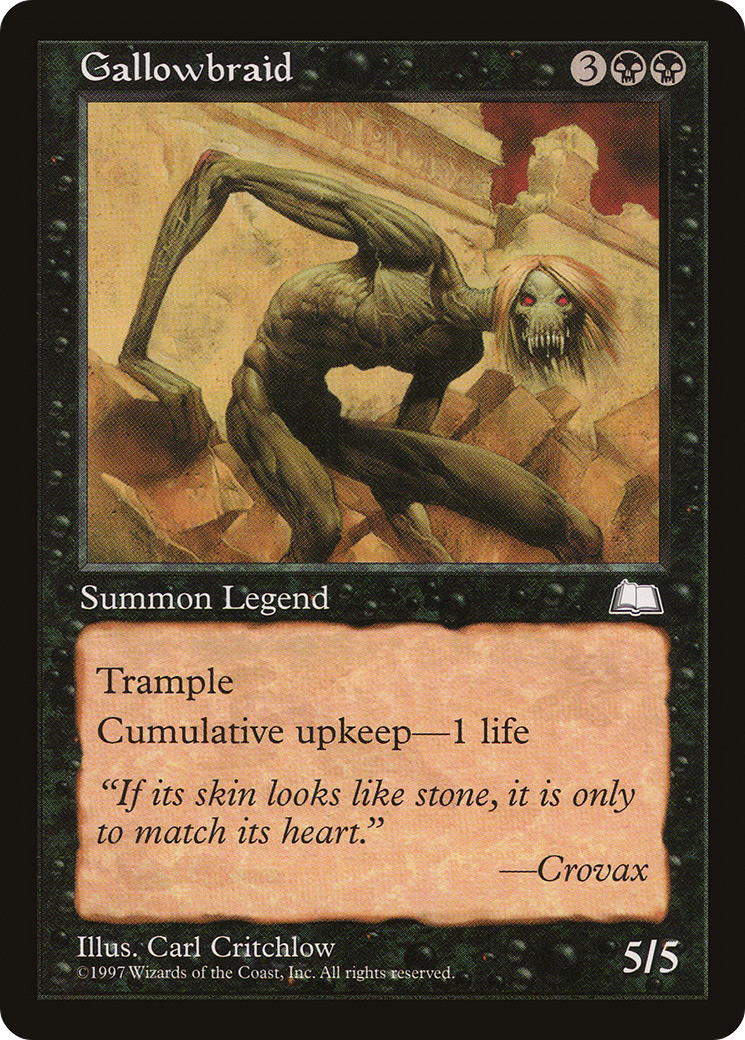 Gallowbraid (WTH-070) - Weatherlight - Premium MTG Single from Wizards of the Coast - Just $0.22! Shop now at Game Crave Tournament Store