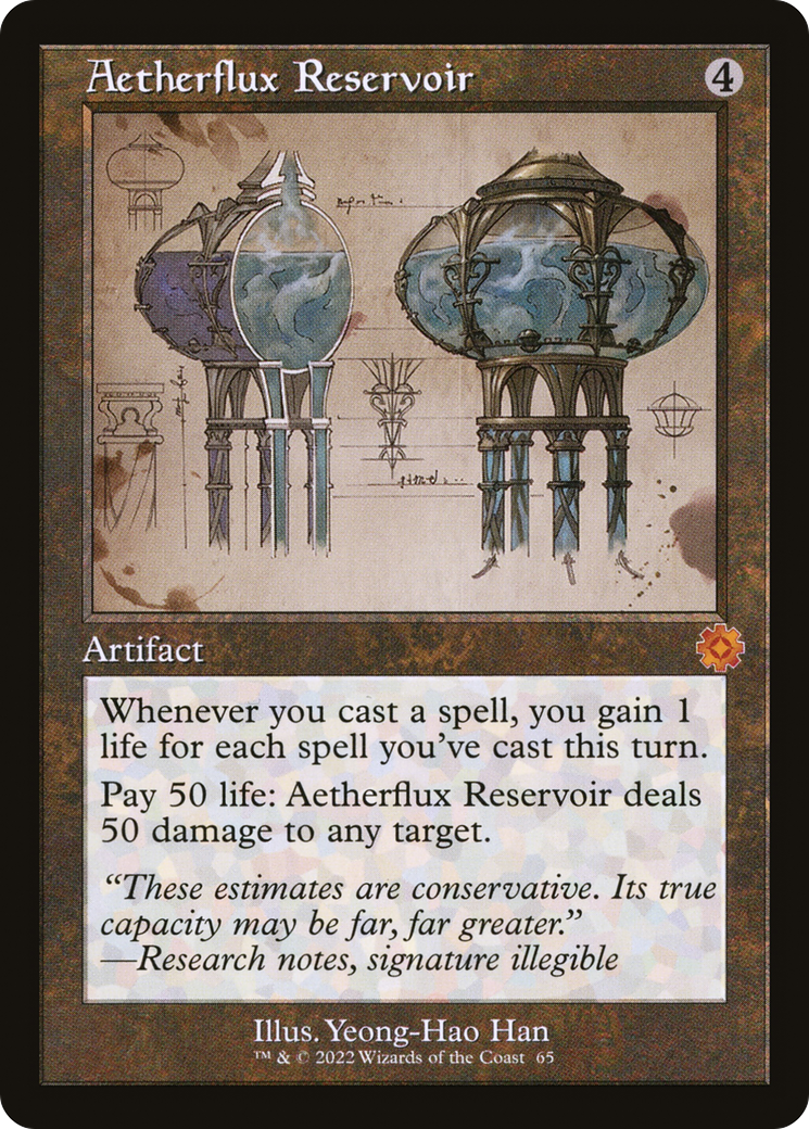Aetherflux Reservoir (BRR-065) - The Brothers' War Retro Artifacts - Premium MTG Single from Wizards of the Coast - Just $15.98! Shop now at Game Crave Tournament Store