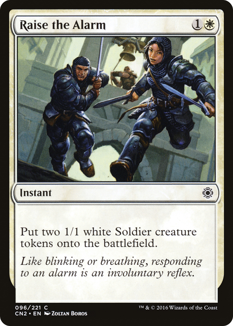 Raise the Alarm (CN2-096) - Conspiracy: Take the Crown Foil - Premium MTG Single from Wizards of the Coast - Just $0.25! Shop now at Game Crave Tournament Store