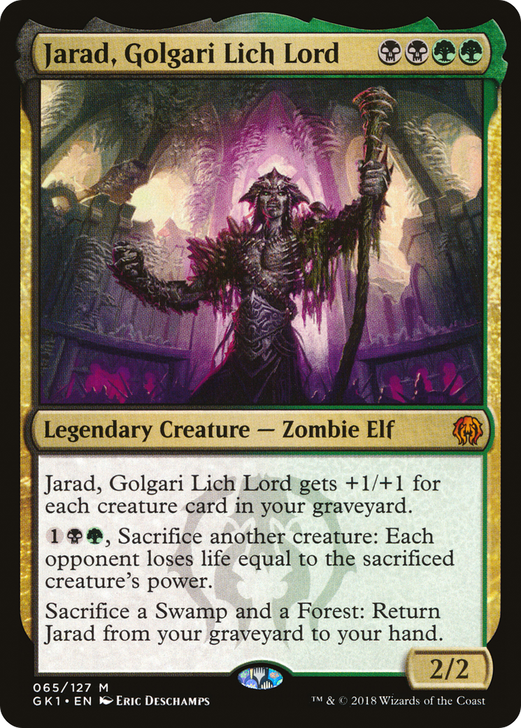 Jarad, Golgari Lich Lord (GK1-065) - GRN Guild Kit - Premium MTG Single from Wizards of the Coast - Just $1.05! Shop now at Game Crave Tournament Store