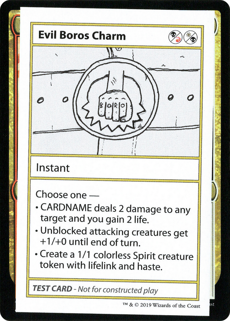 Evil Boros Charm (CMB2-090) - Mystery Booster Playtest Cards 2021 - Premium MTG Single from Wizards of the Coast - Just $0.08! Shop now at Game Crave Tournament Store