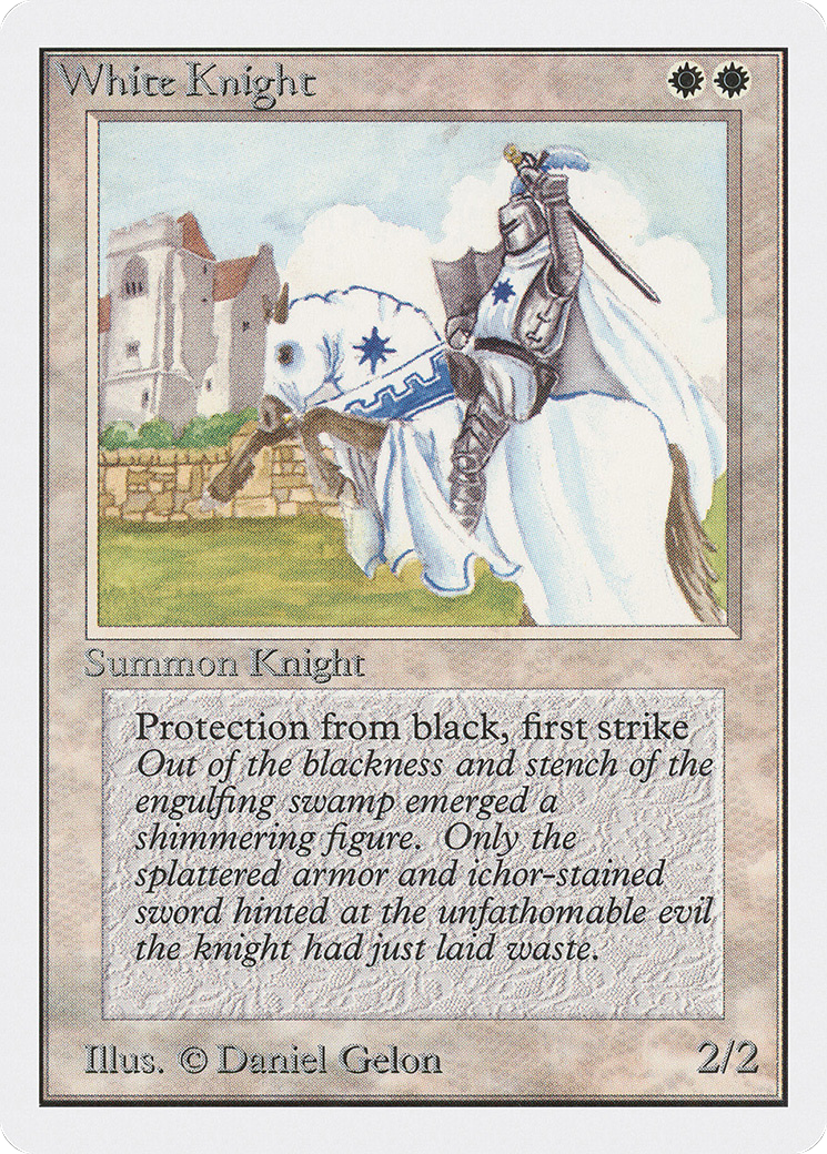 White Knight (2ED-044) - Unlimited Edition - Premium MTG Single from Wizards of the Coast - Just $11.14! Shop now at Game Crave Tournament Store
