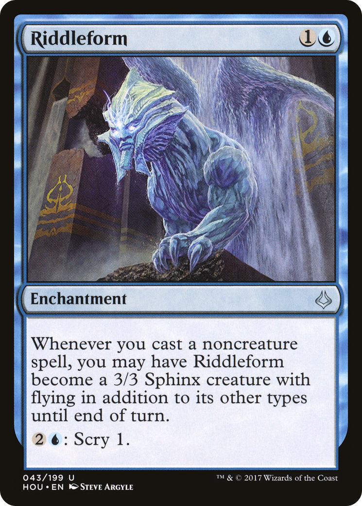 Riddleform (HOU-043) - Hour of Devastation Foil - Premium MTG Single from Wizards of the Coast - Just $0.25! Shop now at Game Crave Tournament Store