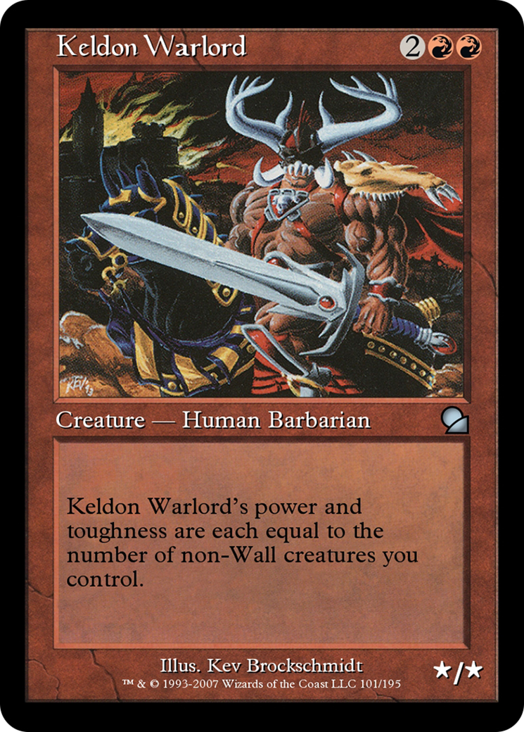 Keldon Warlord (ME1-101) - Masters Edition Foil - Premium MTG Single from Wizards of the Coast - Just $0! Shop now at Game Crave Tournament Store