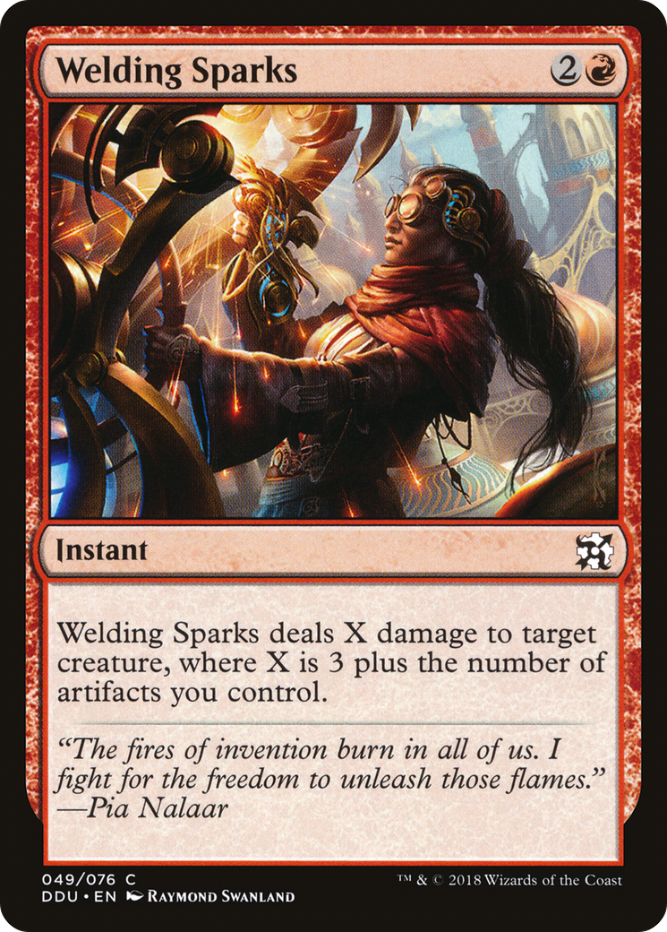 Welding Sparks (DDU-049) - Duel Decks: Elves vs. Inventors - Premium MTG Single from Wizards of the Coast - Just $0.08! Shop now at Game Crave Tournament Store