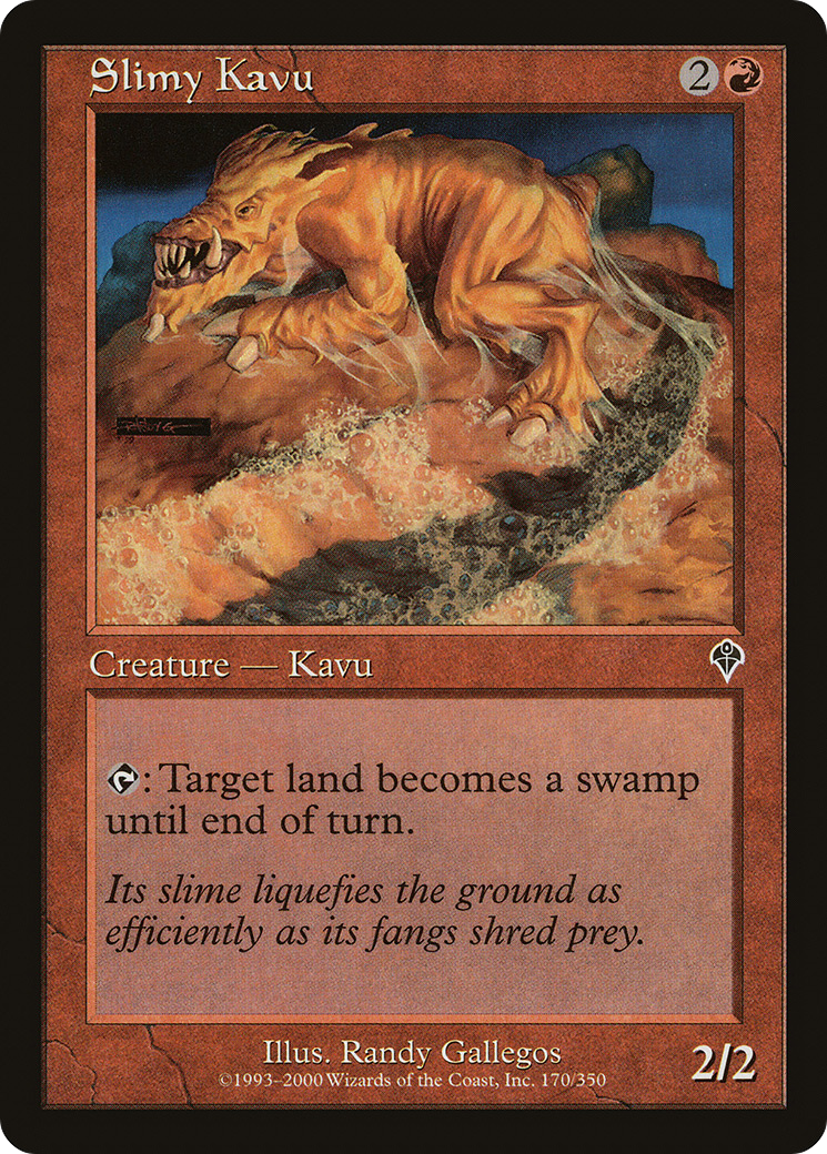 Slimy Kavu (INV-170) - Invasion - Premium MTG Single from Wizards of the Coast - Just $0.08! Shop now at Game Crave Tournament Store
