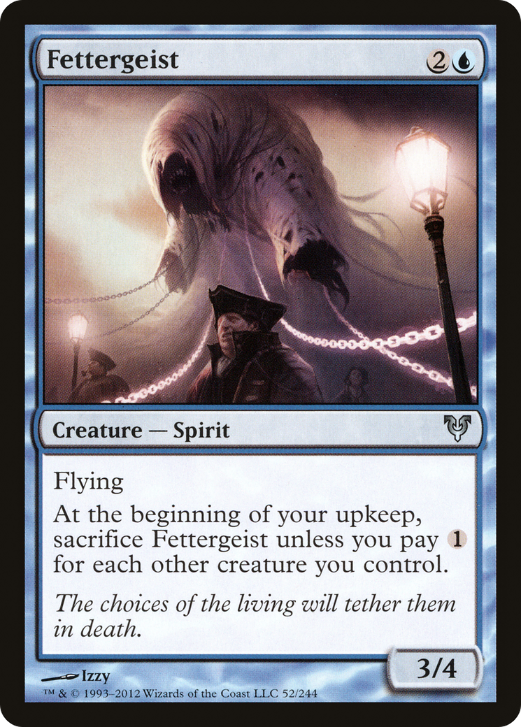 Fettergeist (AVR-052) - Avacyn Restored - Premium MTG Single from Wizards of the Coast - Just $0.25! Shop now at Game Crave Tournament Store