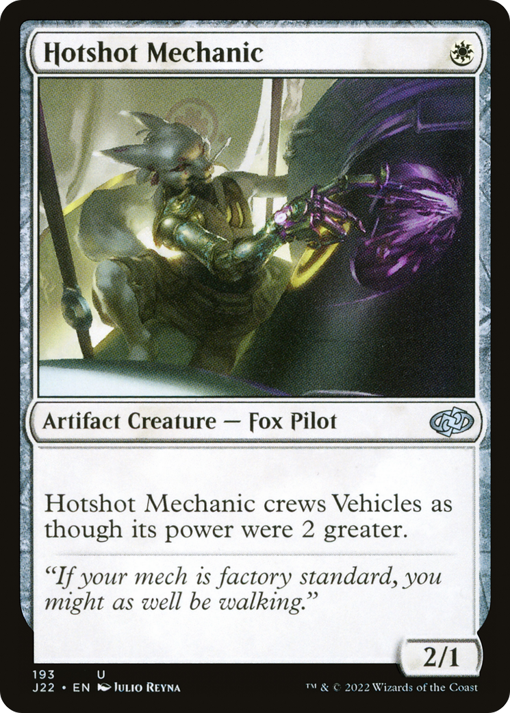 Hotshot Mechanic (J22-193) - Jumpstart 2022 - Premium MTG Single from Wizards of the Coast - Just $0.08! Shop now at Game Crave Tournament Store