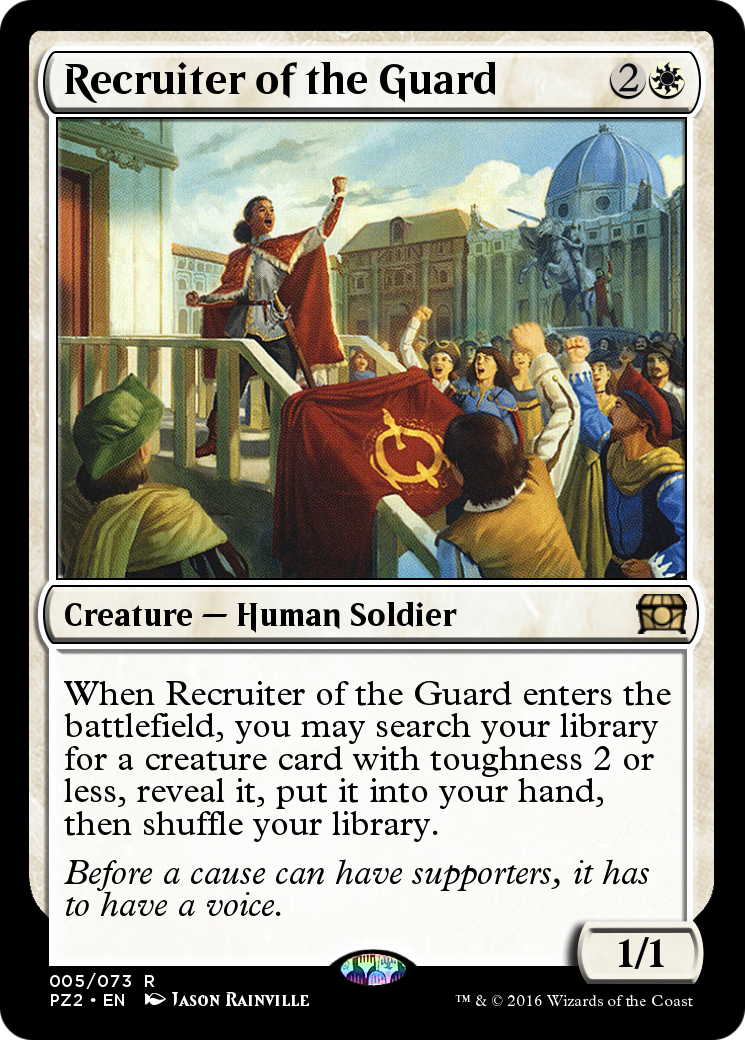 Recruiter of the Guard (PZ2-005) - Treasure Chest Foil - Premium MTG Single from Wizards of the Coast - Just $0! Shop now at Game Crave Tournament Store