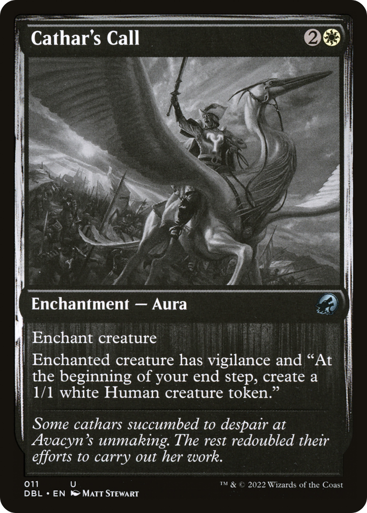 Cathar's Call (DBL-011) - Innistrad: Double Feature - Premium MTG Single from Wizards of the Coast - Just $0.25! Shop now at Game Crave Tournament Store