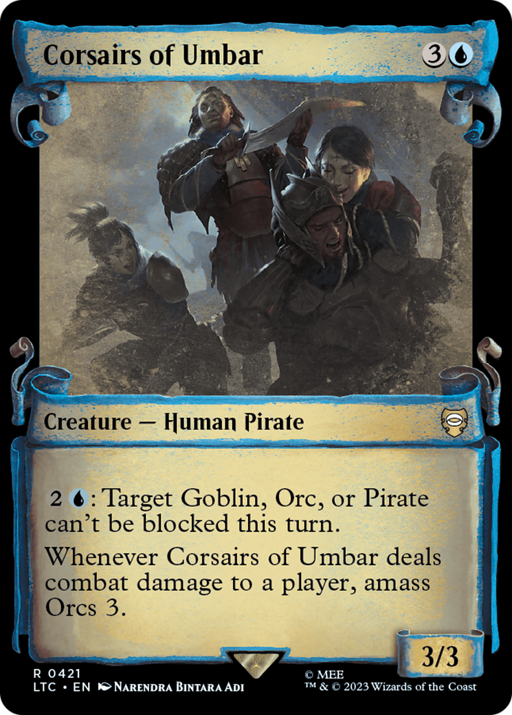 Corsairs of Umbar (LTC-421) - Tales of Middle-earth Commander: (Showcase) - Premium MTG Single from Wizards of the Coast - Just $0.25! Shop now at Game Crave Tournament Store