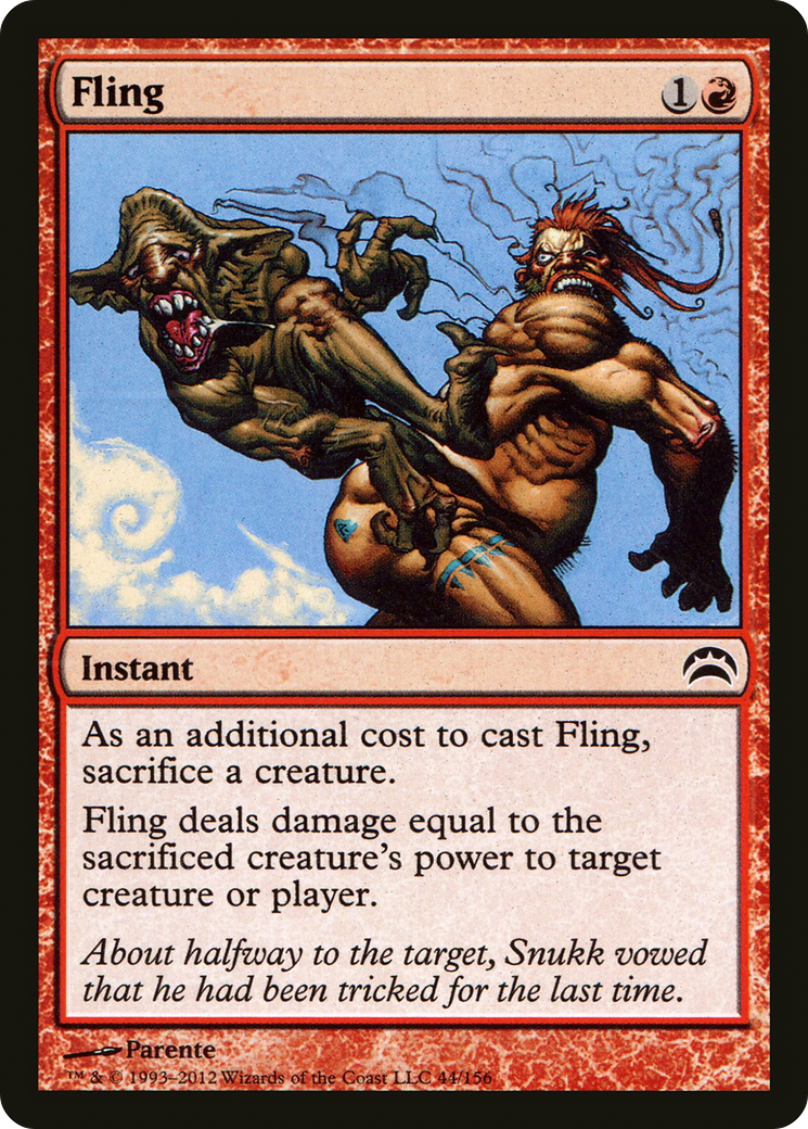Fling (PC2-044) - Planechase 2012 - Premium MTG Single from Wizards of the Coast - Just $0.13! Shop now at Game Crave Tournament Store