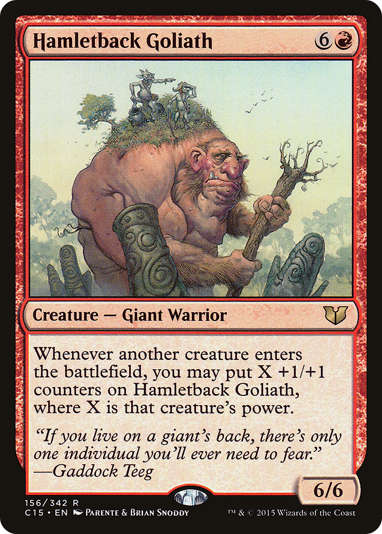 Hamletback Goliath (C15-156) - Commander 2015 - Premium MTG Single from Wizards of the Coast - Just $0.08! Shop now at Game Crave Tournament Store