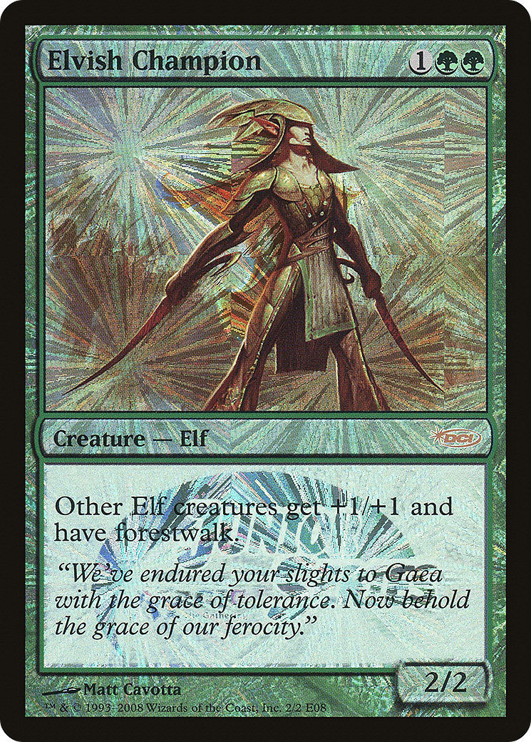 Elvish Champion (PJSE-2E08) - Junior Series Europe Foil - Premium MTG Single from Wizards of the Coast - Just $35.56! Shop now at Game Crave Tournament Store