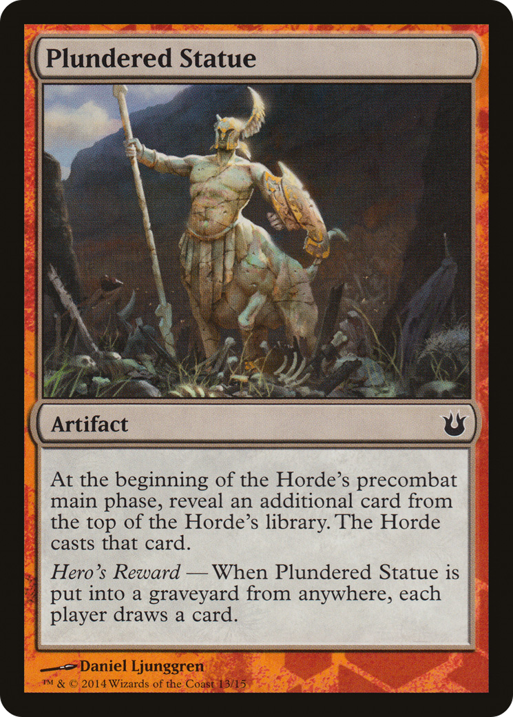 Plundered Statue (TBTH-013) - Battle the Horde - Premium MTG Single from Wizards of the Coast - Just $0.86! Shop now at Game Crave Tournament Store