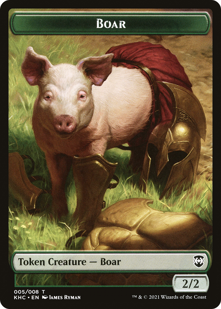 Boar (TKHC-005) - Kaldheim Commander Tokens - Premium MTG Single from Wizards of the Coast - Just $0! Shop now at Game Crave Tournament Store
