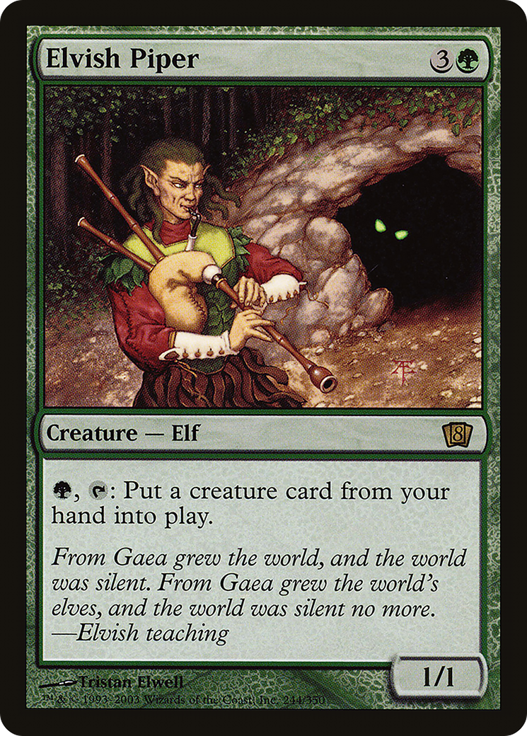 Elvish Piper (8ED-244★) - Eighth Edition Foil - Premium MTG Single from Wizards of the Coast - Just $12.77! Shop now at Game Crave Tournament Store
