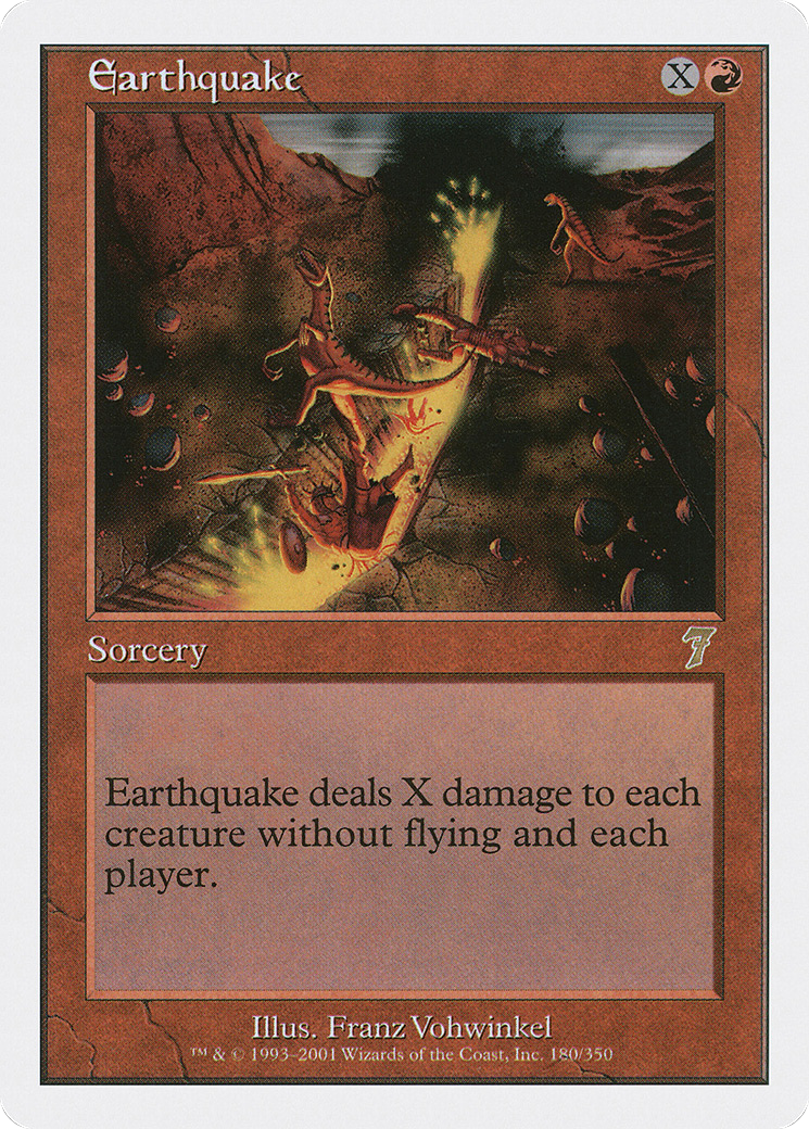 Earthquake (7ED-180) - Seventh Edition - Premium MTG Single from Wizards of the Coast - Just $0.36! Shop now at Game Crave Tournament Store