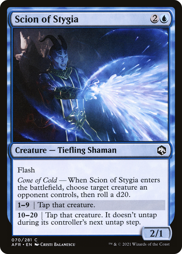 Scion of Stygia (AFR-070) - Adventures in the Forgotten Realms Foil - Premium MTG Single from Wizards of the Coast - Just $0.08! Shop now at Game Crave Tournament Store