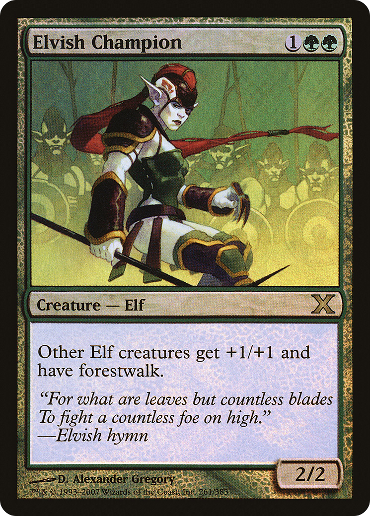 Elvish Champion (10E-261★) - Tenth Edition Foil - Premium MTG Single from Wizards of the Coast - Just $13.13! Shop now at Game Crave Tournament Store