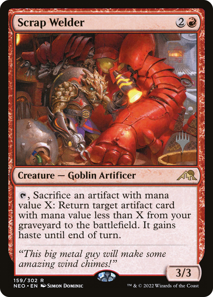 Scrap Welder (PNEO-159P) - Kamigawa: Neon Dynasty Promos - Premium MTG Single from Wizards of the Coast - Just $0.08! Shop now at Game Crave Tournament Store