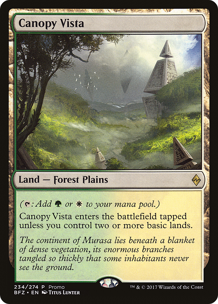 Canopy Vista (PSS1-234) - BFZ Standard Series - Premium MTG Single from Wizards of the Coast - Just $0.95! Shop now at Game Crave Tournament Store