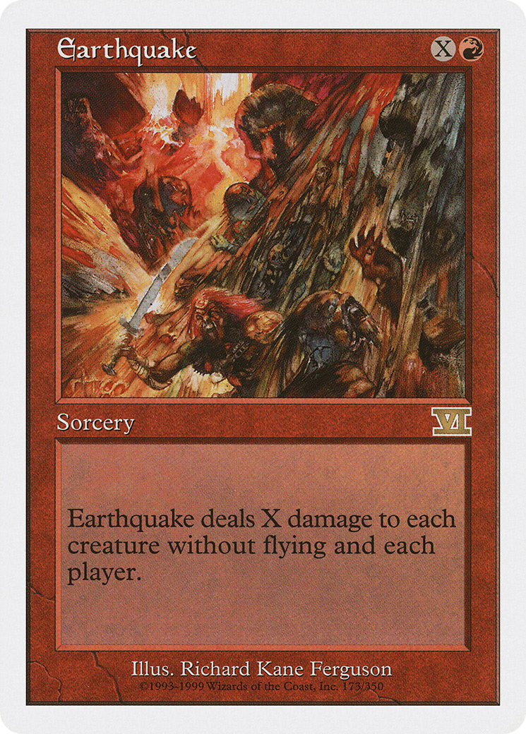 Earthquake (6ED-173) - Classic Sixth Edition - Premium MTG Single from Wizards of the Coast - Just $0.41! Shop now at Game Crave Tournament Store